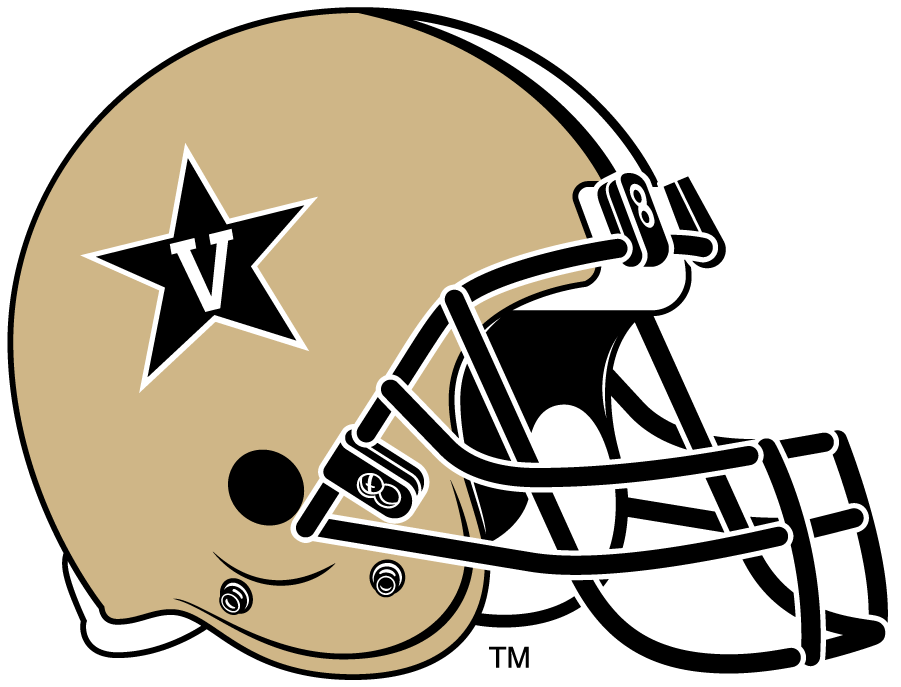 Vanderbilt Commodores 2002-2016 Helmet Logo diy DTF decal sticker